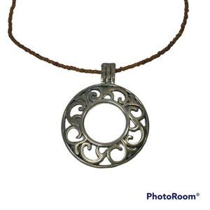 Celtic Knot Necklace Pagan Jewelry Jewelry 21" Round Silver Plate